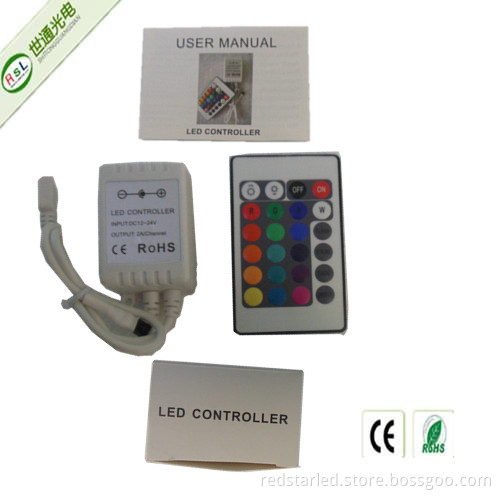 2 Year Warranty 24 Keys IR LED Strip Controller with CE & RoHS